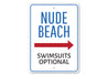 Nude Beach Sign