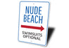 Nude Beach Sign