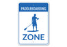 Paddleboarding Zone Sign