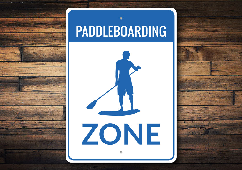 Paddleboarding Zone Sign