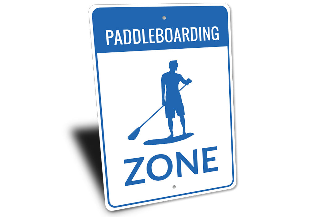 Paddleboarding Zone Sign