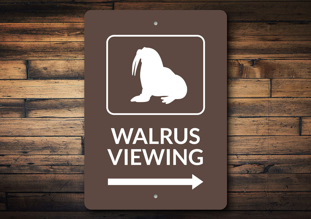 Walrus Viewing Sign