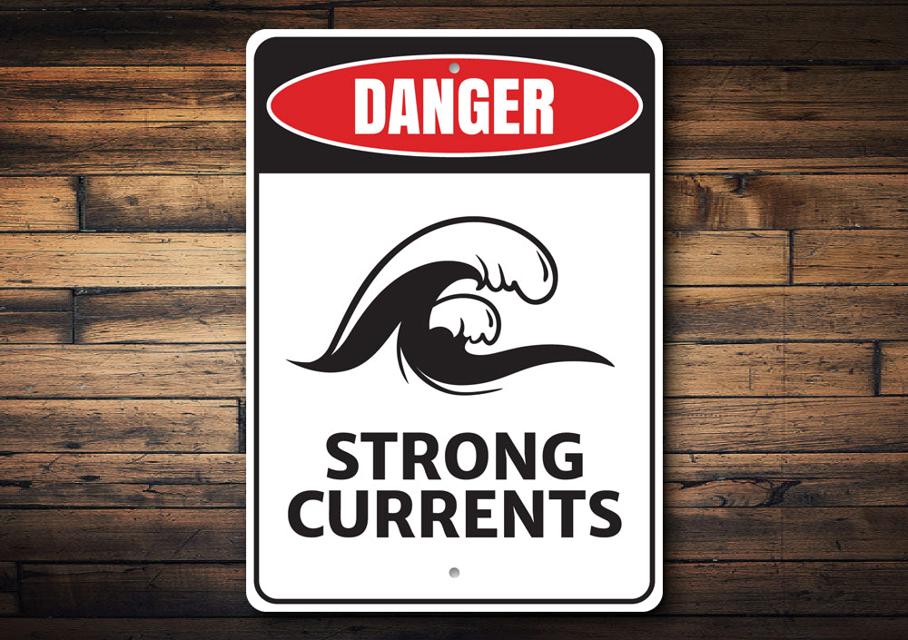 Strong Currents Danger Sign