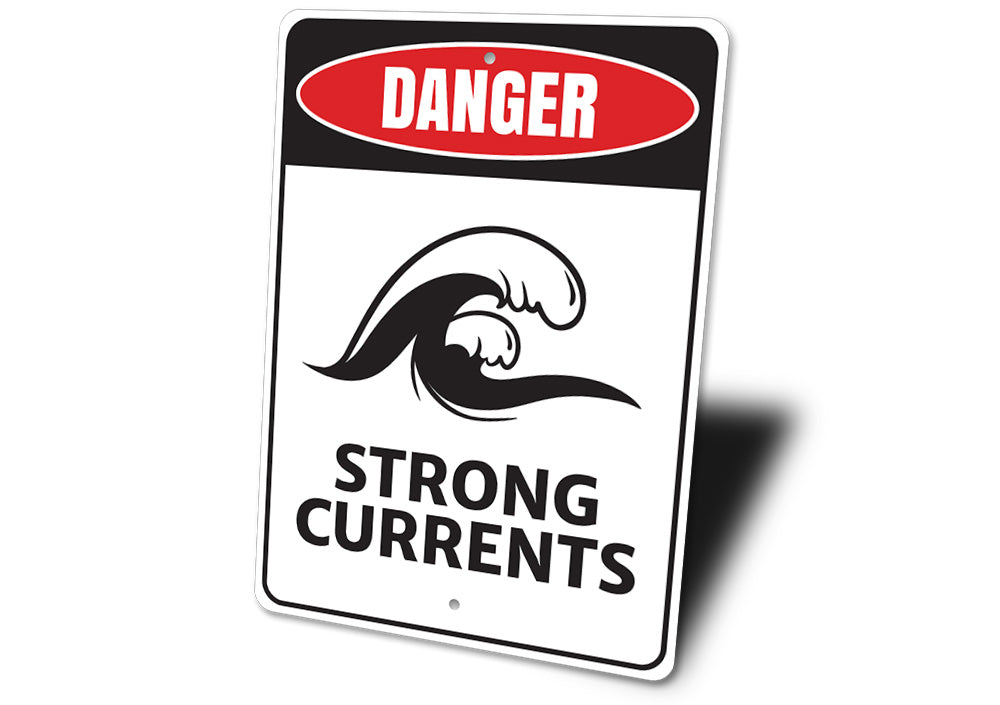 Strong Currents Danger Sign