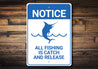 Notice Fishing Sign Aluminum Sign