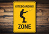Kiteboarding Zone Sign Aluminum Sign