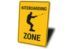 Kiteboarding Zone Sign Aluminum Sign