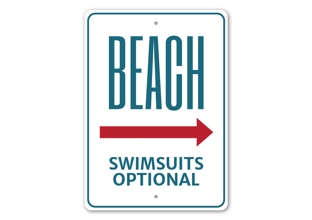 Beach Swimsuits Optional Sign