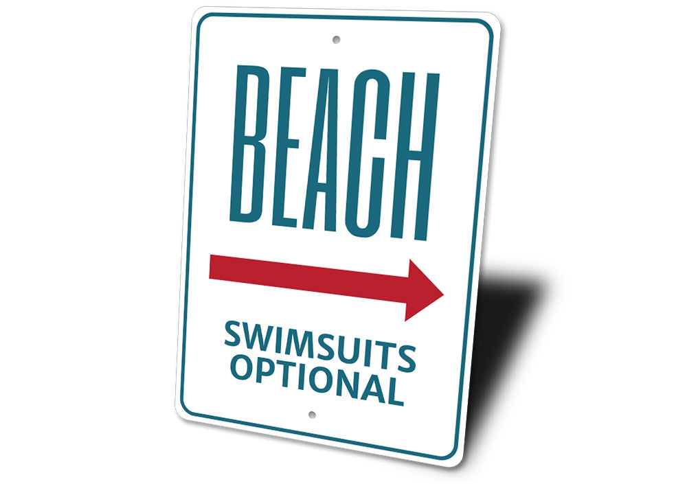 Beach Swimsuits Optional Sign