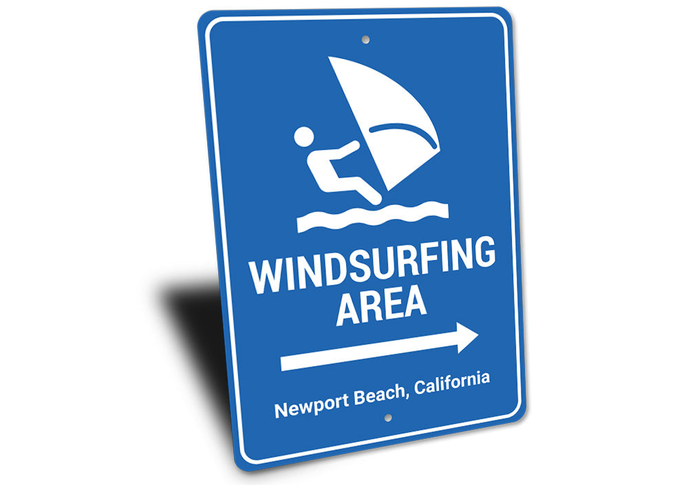 Windsurfing Area Arrow Sign