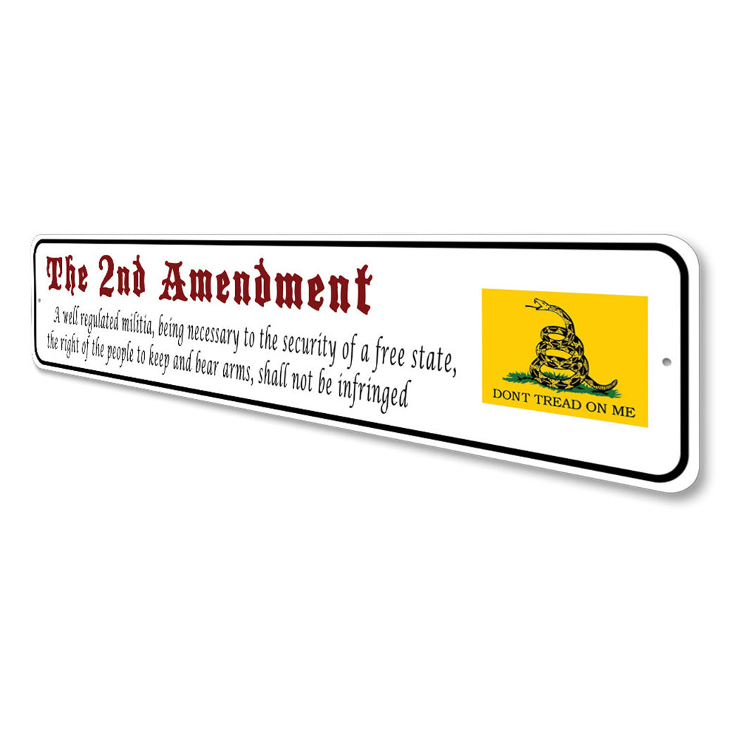 Amendment Number Sign 2nd Amendment Sign – Lizton Sign Shop