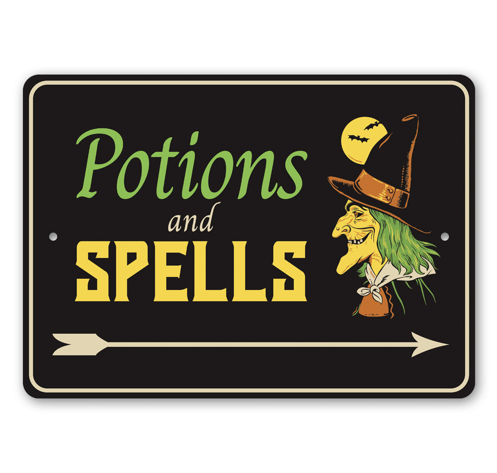 Potions and Spells Sign