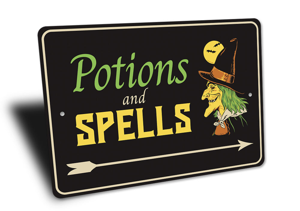 Potions and Spells Sign