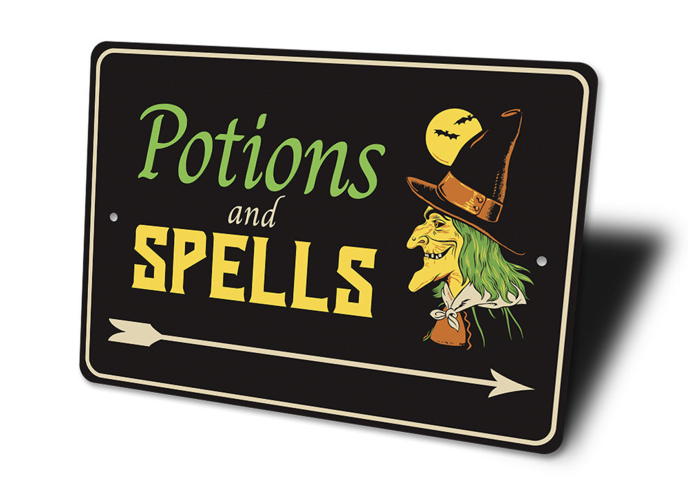 Potions and Spells Sign