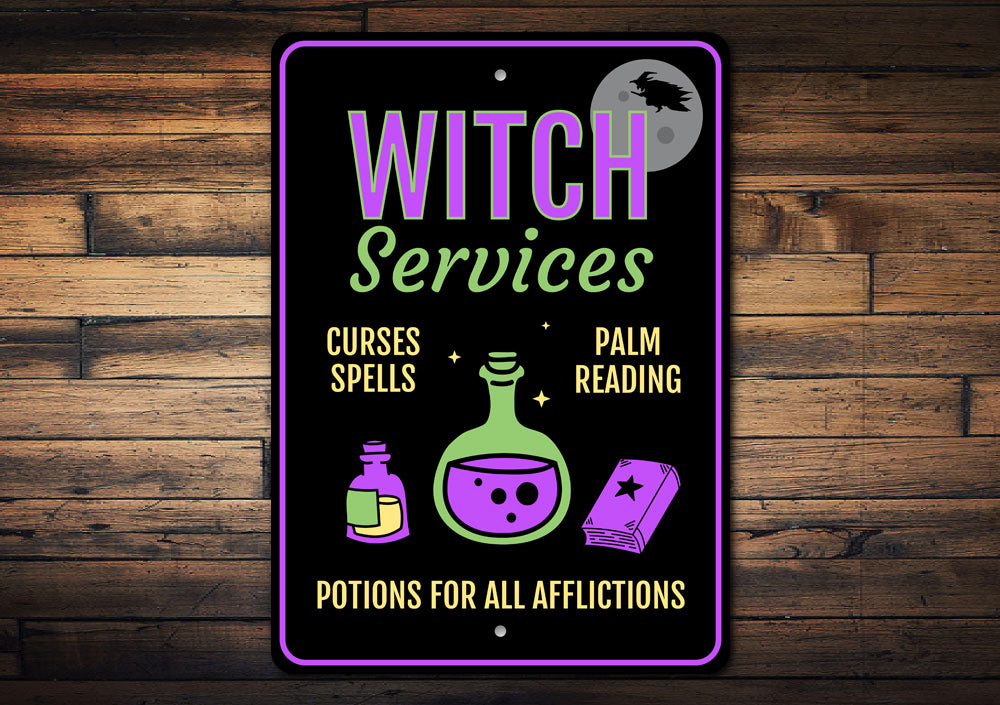 Witch Services Sign