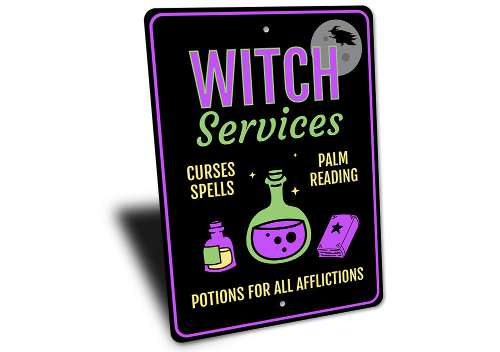 Witch Services Sign