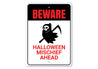 Beware Grim Reaper Sign