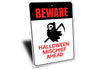 Beware Grim Reaper Sign