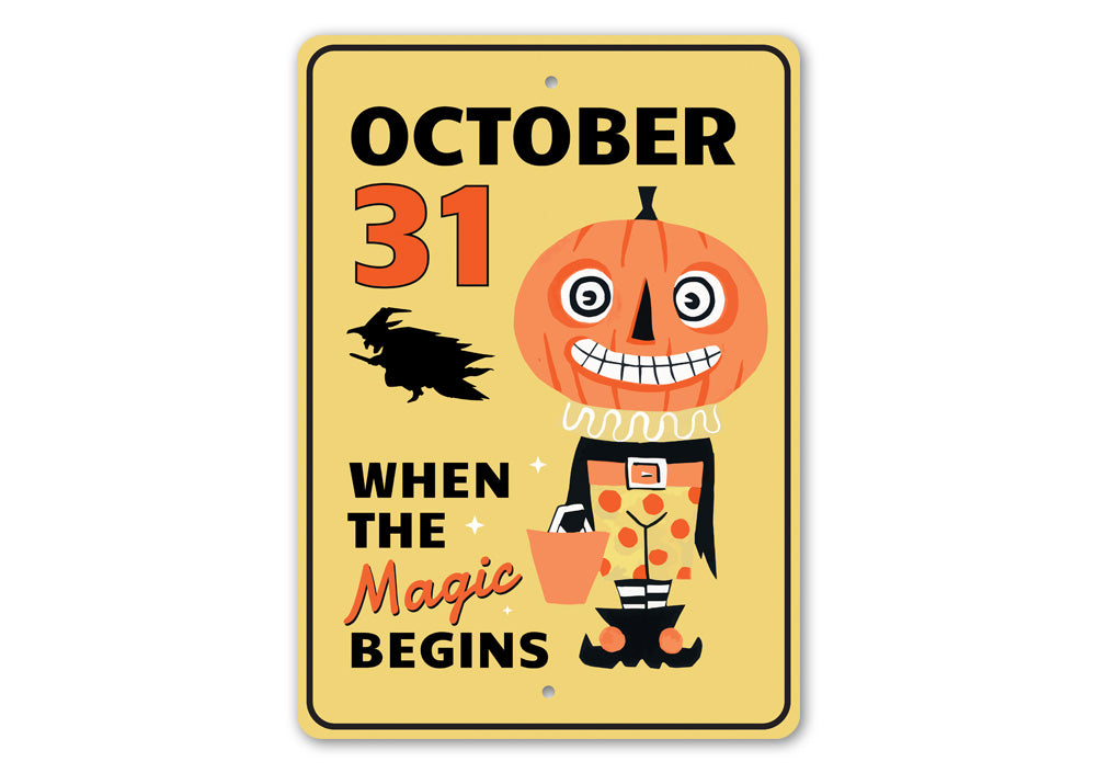 October 31 Sign – Lizton Sign Shop
