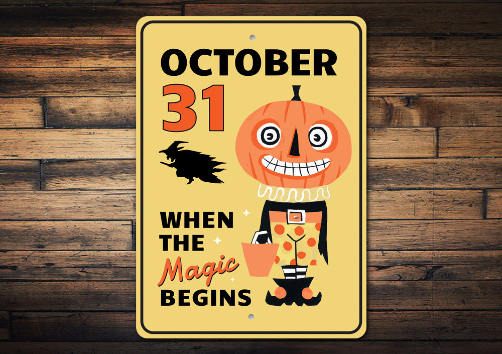 October 31 Sign