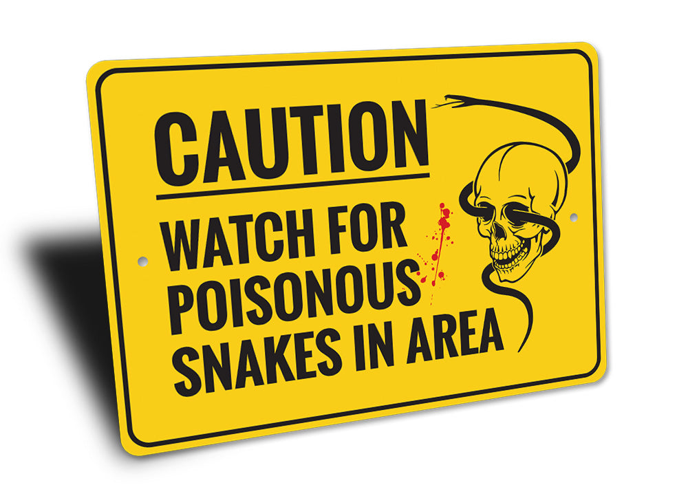 Poisonous Snakes Sign