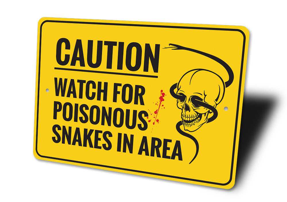 Poisonous Snakes Sign