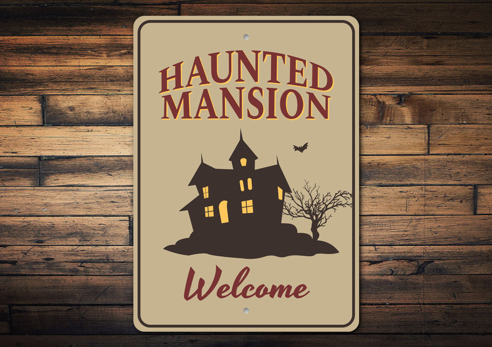 Haunted Mansion Welcome Sign