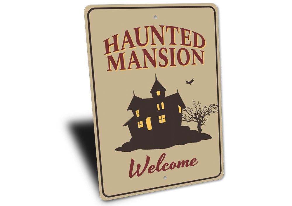 Haunted Mansion Welcome Sign