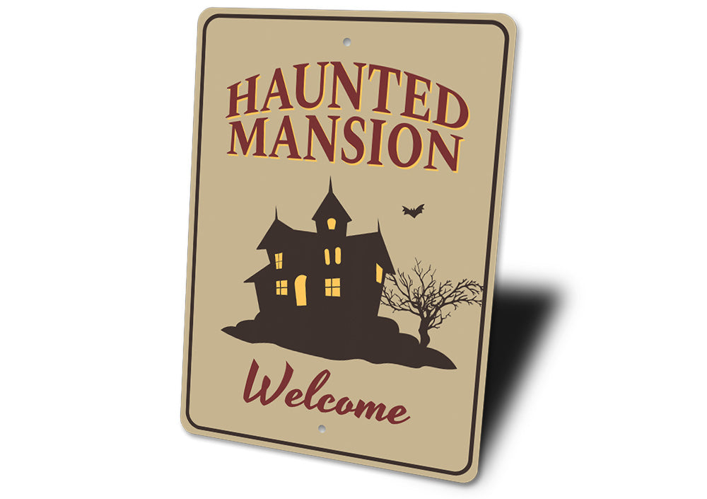 Haunted Mansion Welcome Sign