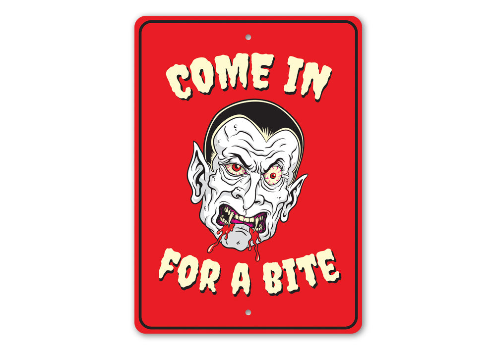 Vampire Halloween Sign