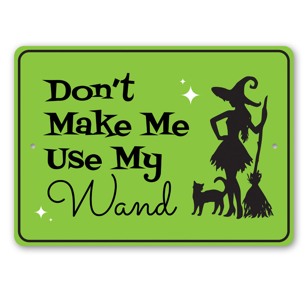 Witch Magic Wand Sign