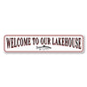 Welcome To Our Lakehouse Fish Sign