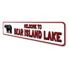 Welcome To Bear Island Lake Sign