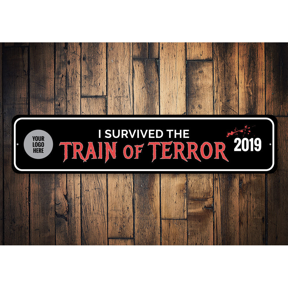 Train of Terror Sign Aluminum Sign