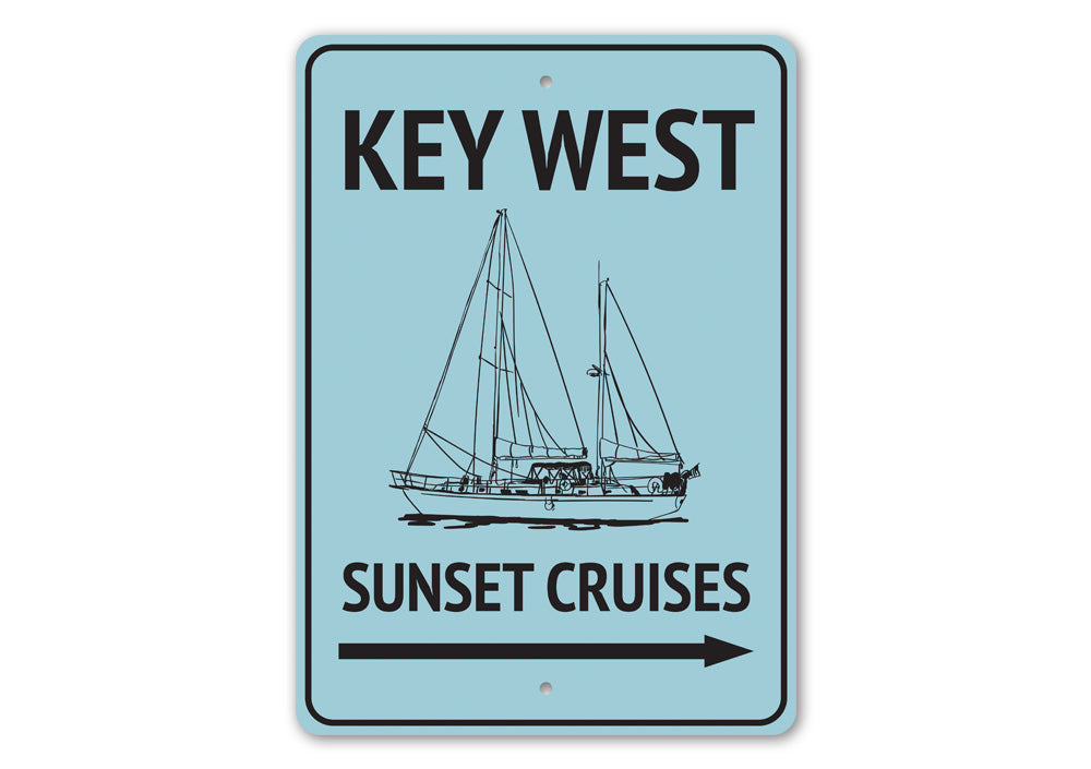 Key West Sunset Cruises Sign