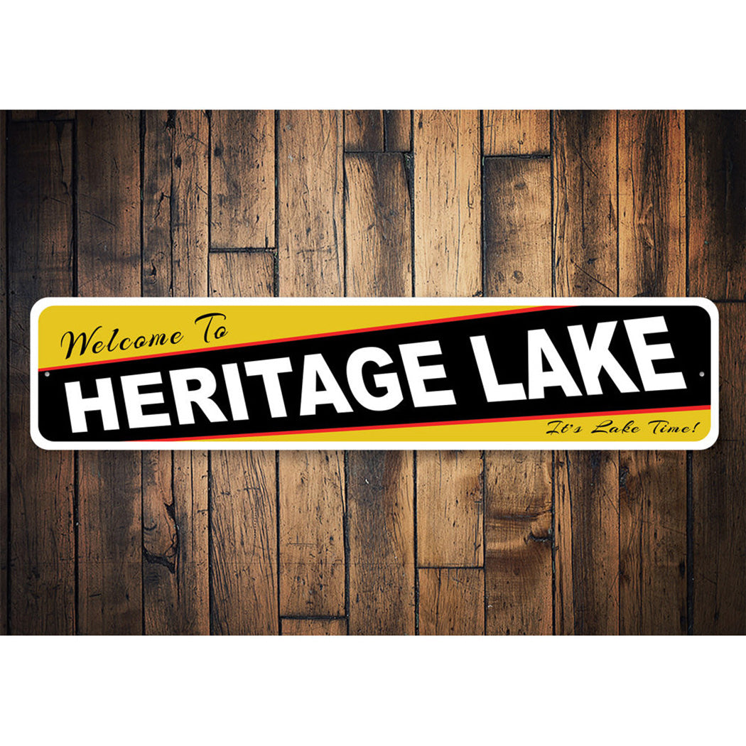 Welcome To Heritage Lake Personalized Sign