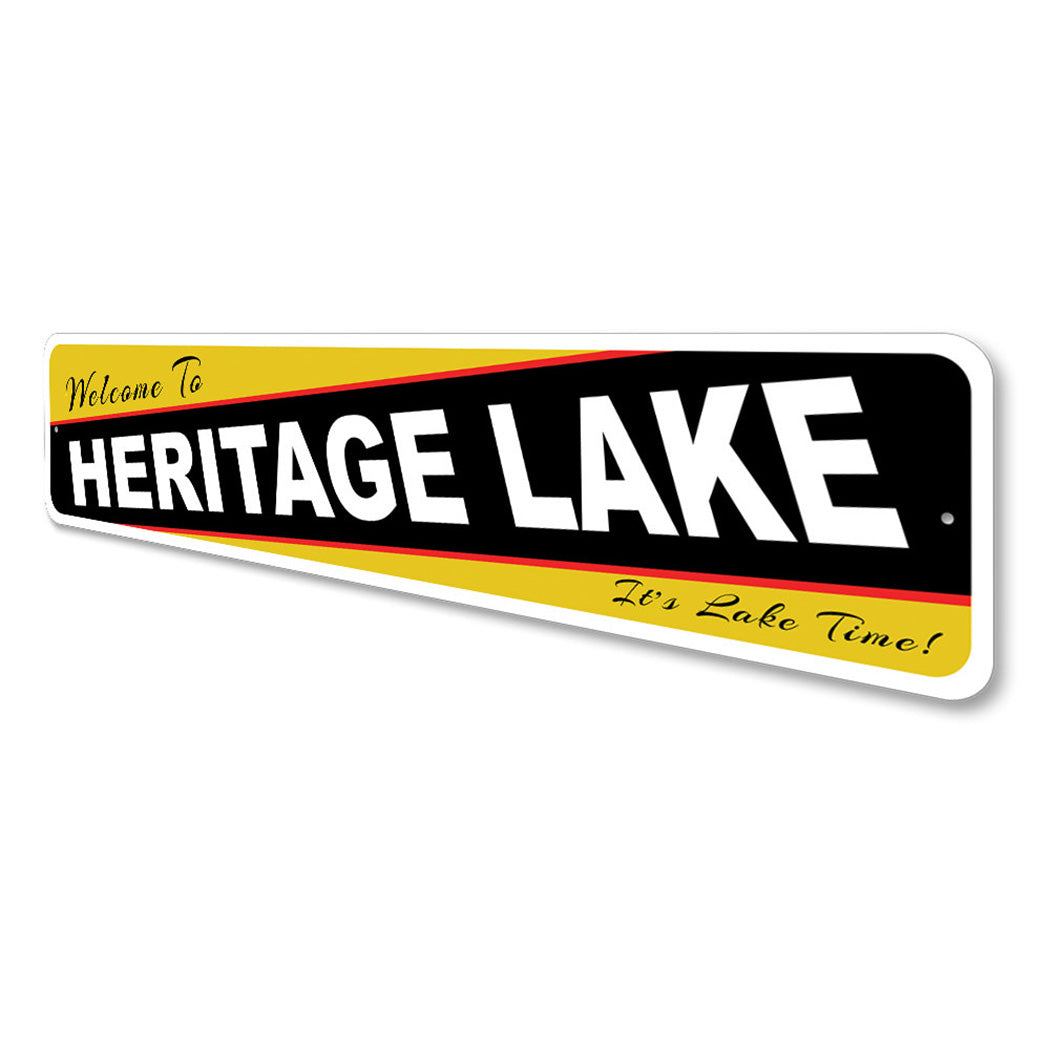 Welcome To Heritage Lake Personalized Sign