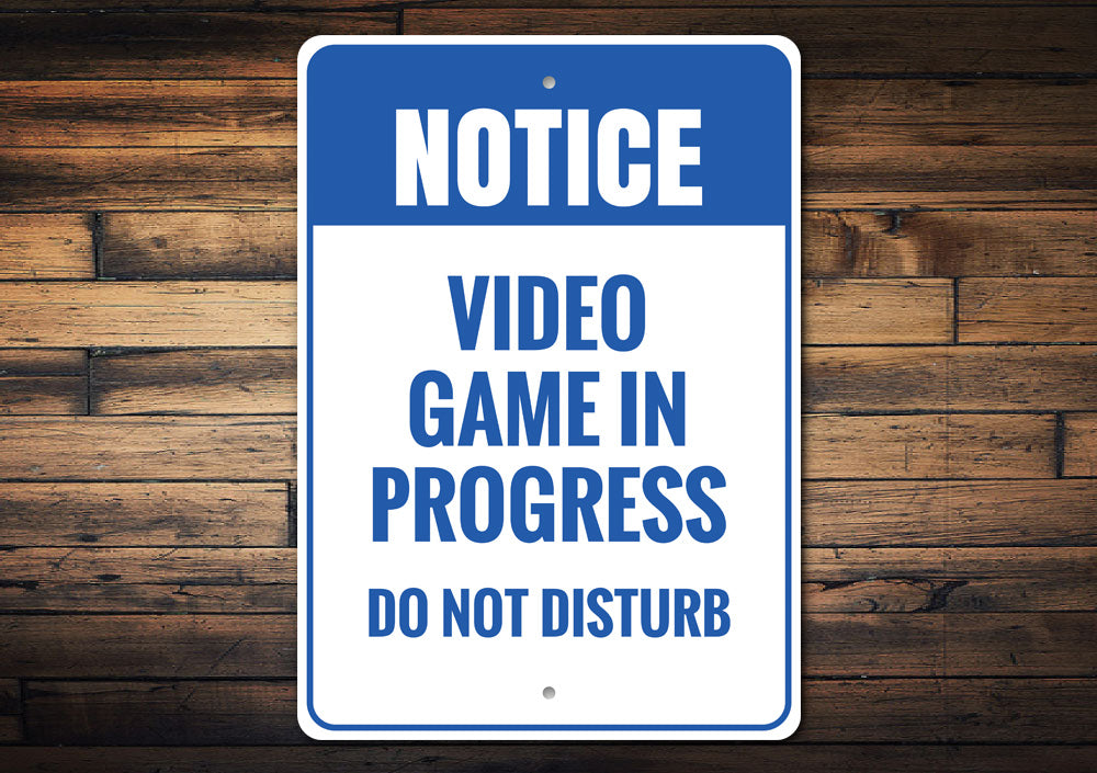 Do Not Disturb Video Game Sign