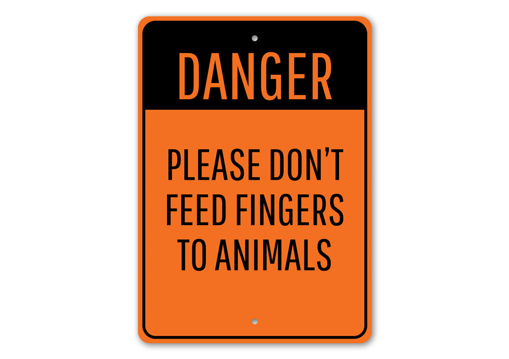 Animal Feeding Warning Sign