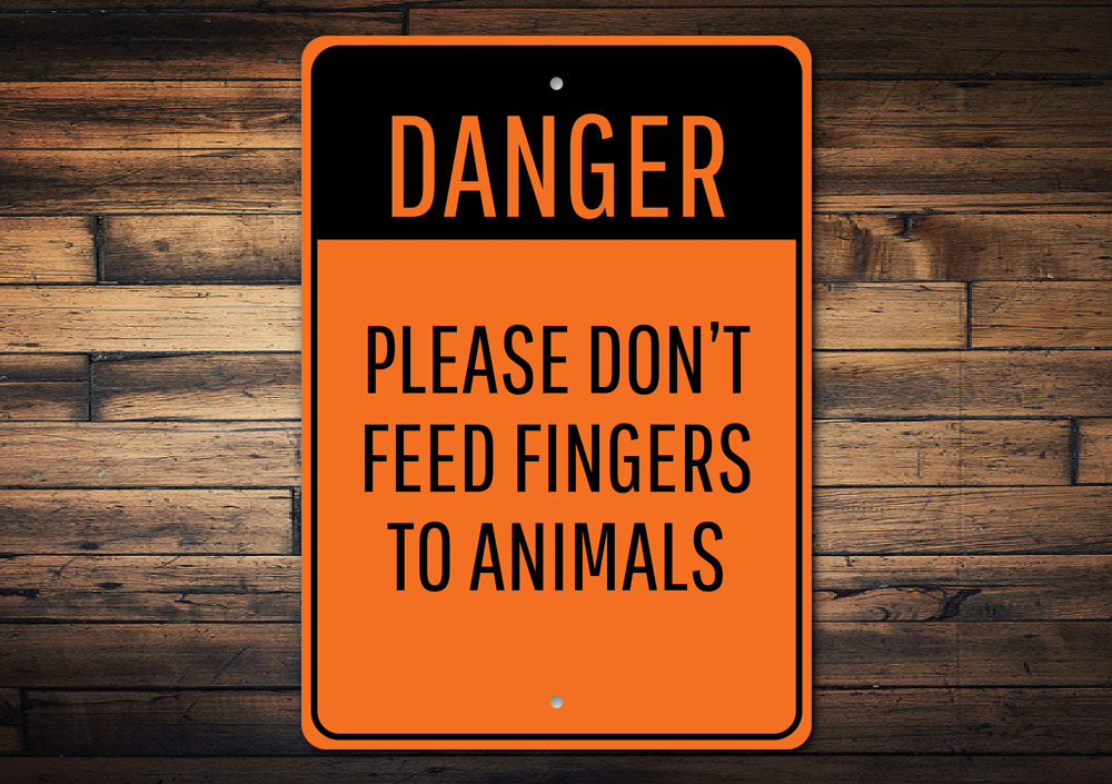 Animal Feeding Warning Sign