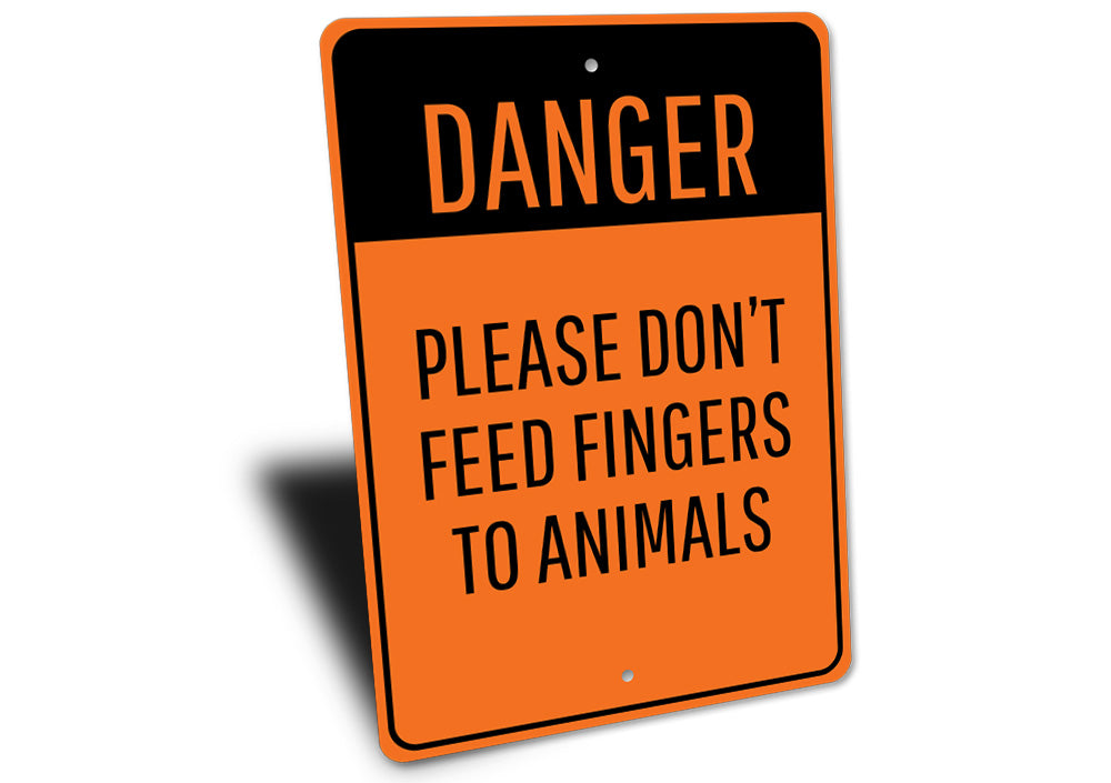 Animal Feeding Warning Sign