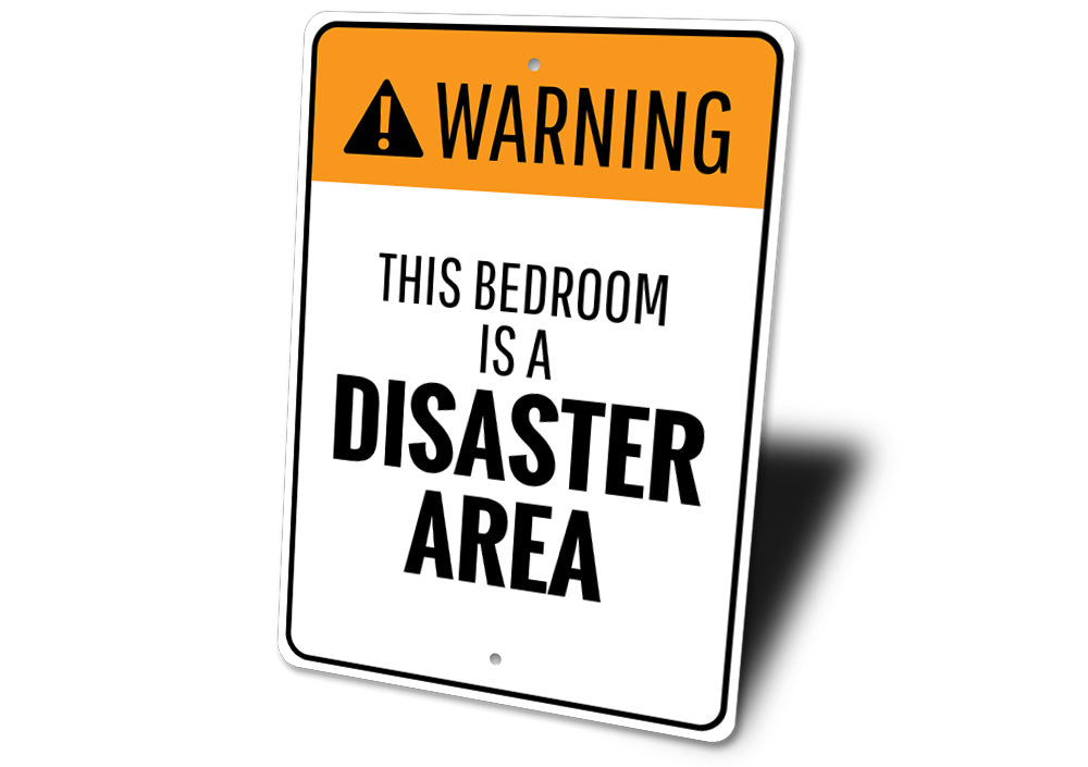 Bedroom Warning Sign