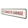 Corvette Garage Sign Aluminum Sign