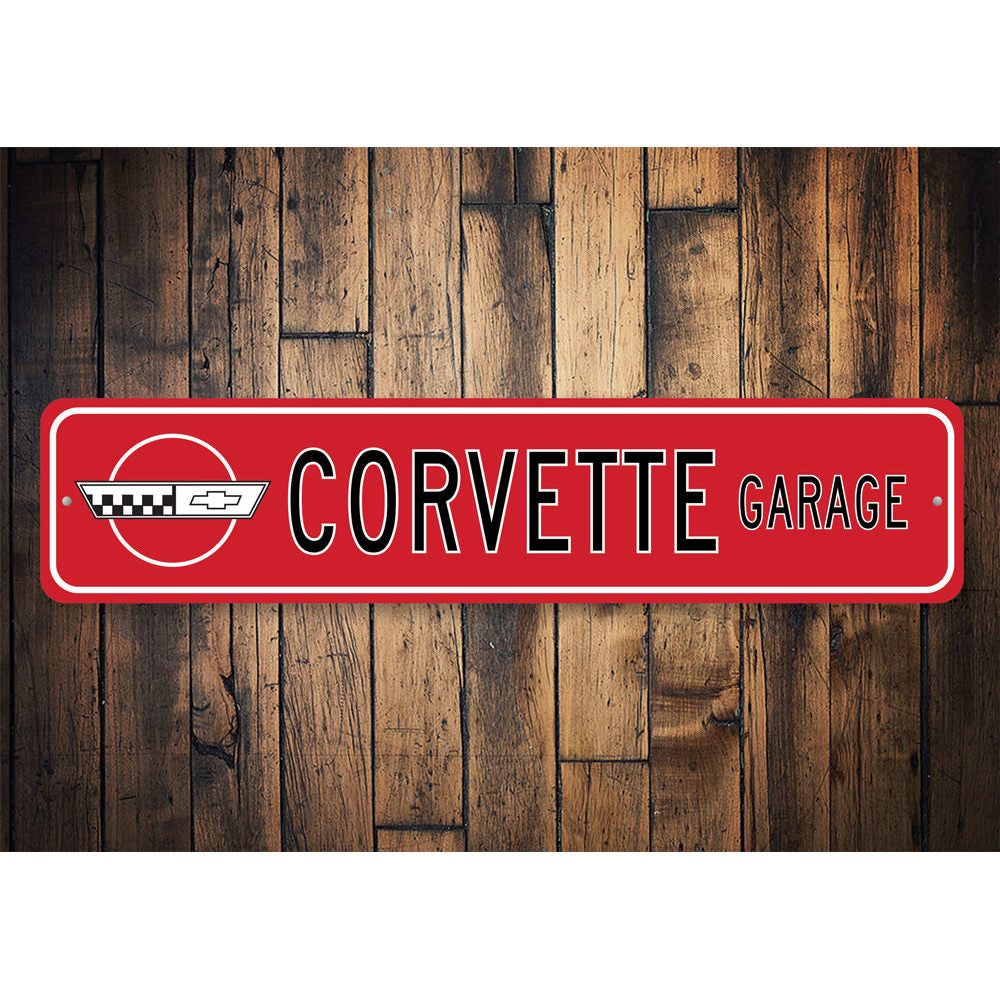 Chevy Corvette Sign Aluminum Sign