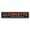 Corvette Sports Car Sign Aluminum Sign