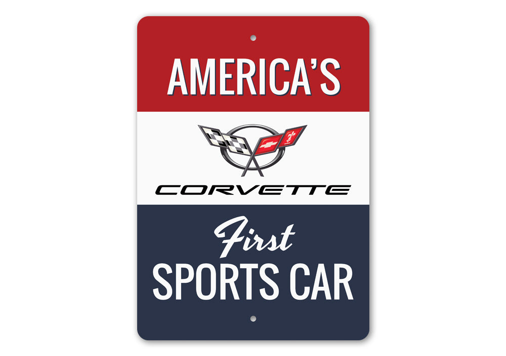 Corvette Americas First Sports Car Sign
