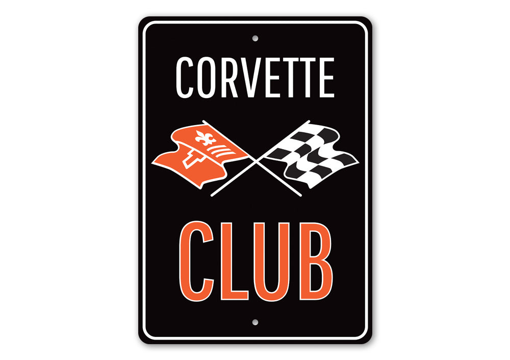 Corvette Club Sign