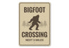 Bigfoot Crossing Sign