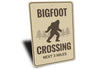 Bigfoot Crossing Sign