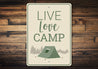 Live Love Camp Sign